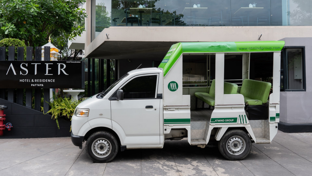 Shuttle service at Aster Hotel and Residence, one of the best Pattaya hotels near beach