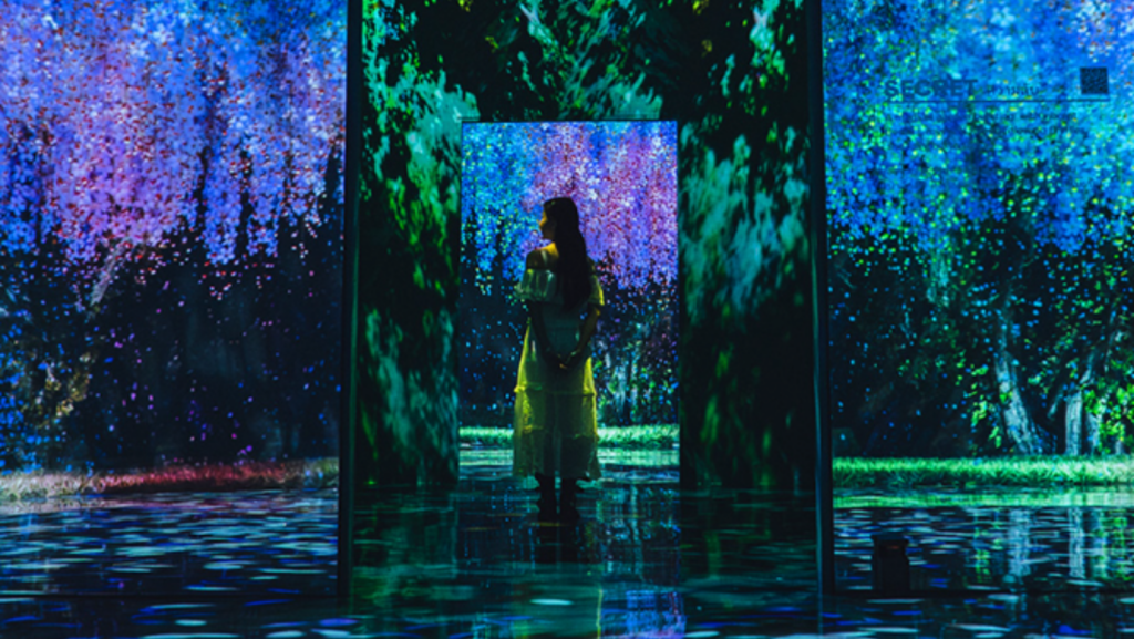 Immersive digital forest room at PADO Media Art Space Pattaya